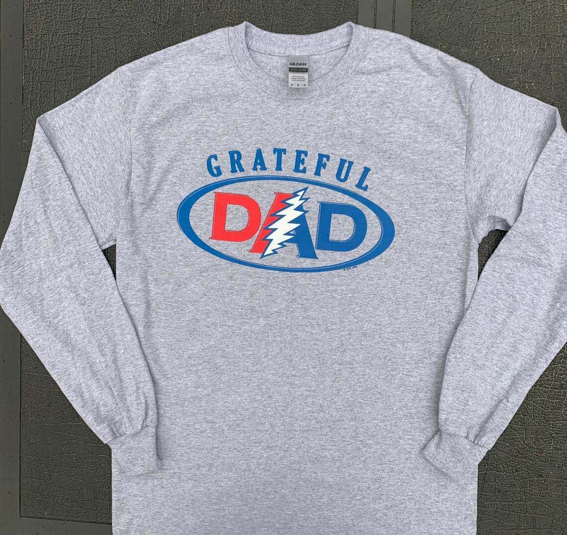 Grateful Dad long sleeve shirt - Long Sleeve Grateful Dead Dad shirt - Father's Day gift - Grateful Dead gift - Baby shower Dad gift - Cool Grateful Dead long sleeve shirt - Dead & Company shirt - sizes: small, medium, large, XL and 2X