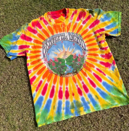 Grateful Dead Sunrise tie dye shirt - Dead Head shirts - Grateful Dead Stealie shirt - Dead and Company tie dye shirt - only size 3XL and 4XL