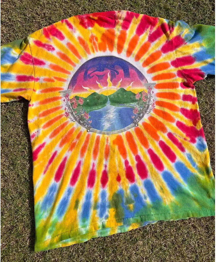 Grateful Dead Sunrise tie dye shirt - Dead Head shirts - Grateful