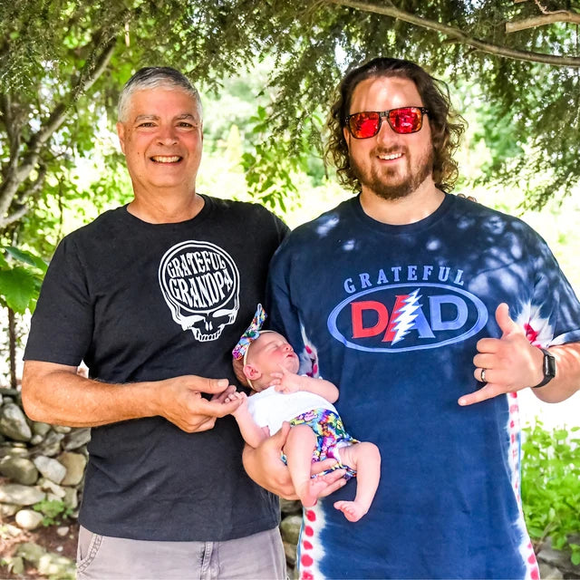 Grateful Dad shirt - Grateful Dead Dad tie dye shirt - Father's Day Grateful Dead gift - Baby shower Dad gift - Cool Grateful Dead shirt -  Dead & Company shirt - sizes: small, medium, large, XL, 2XL, 3XL and 4XL