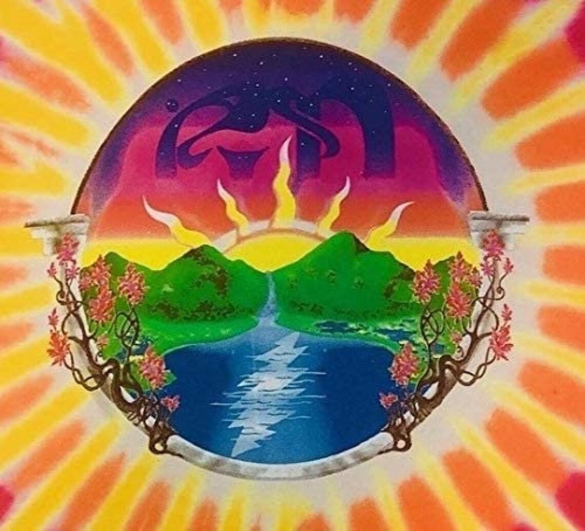 Grateful Dead Sunrise tie dye shirt - Dead Head shirts - Grateful Dead Stealie shirt - Dead and Company tie dye shirt - only size 3XL and 4XL