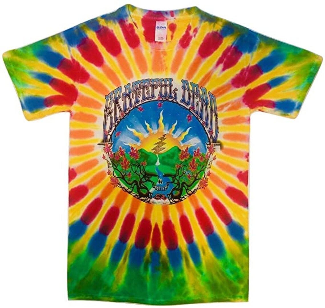 Grateful Dead Sunrise tie dye shirt - Dead Head shirts - Grateful Dead Stealie shirt - Dead and Company tie dye shirt - only size 3XL and 4XL