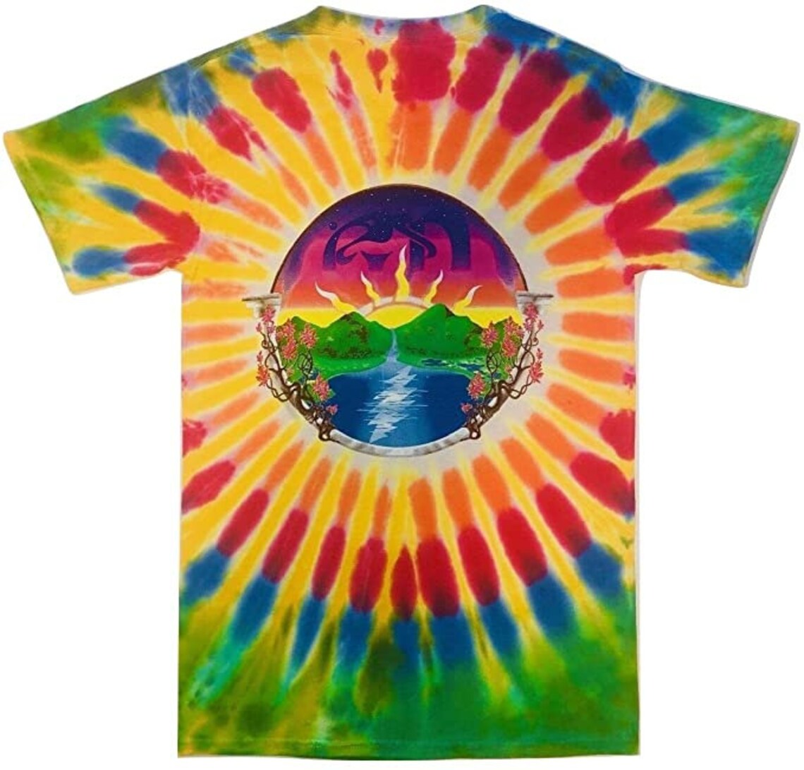 Grateful Dead Sunrise tie dye shirt - Dead Head shirts - Grateful Dead Stealie shirt - Dead and Company tie dye shirt - only size 3XL and 4XL