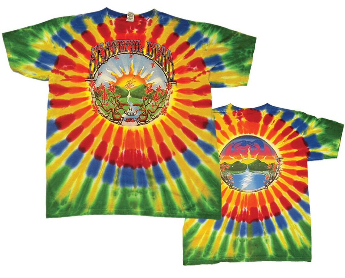 Grateful Dead Sunrise tie dye shirt - Dead Head shirts - Grateful Dead Stealie shirt - Dead and Company tie dye shirt - only size 3XL and 4XL