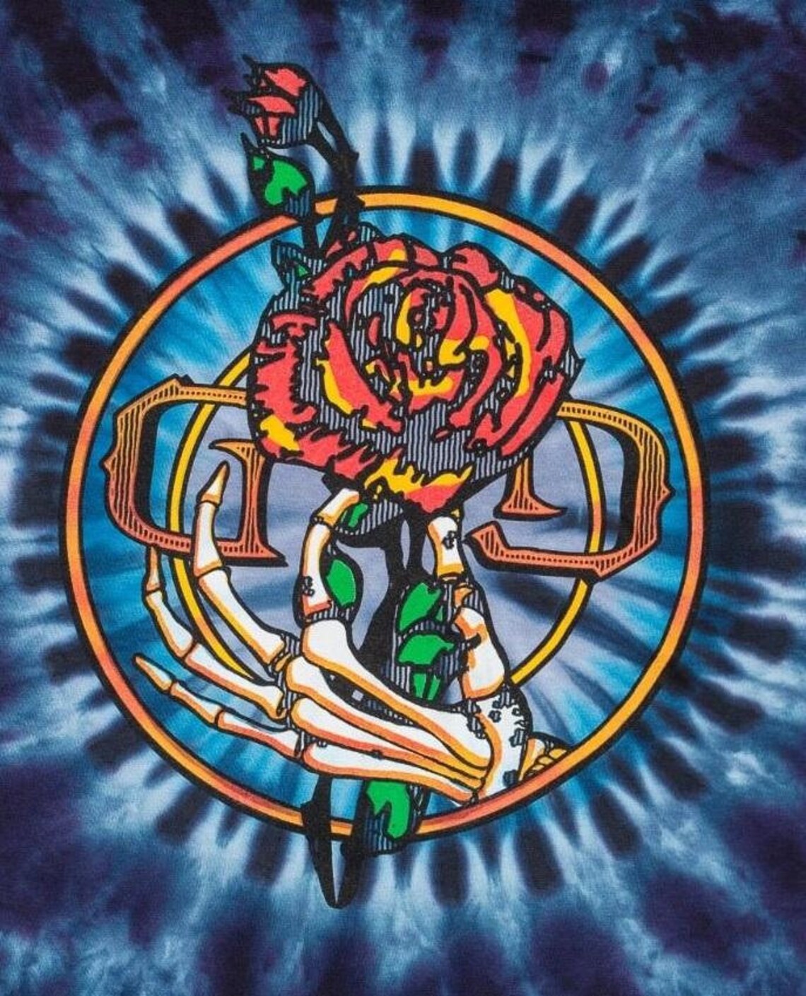 Grateful Dead Psycle Sam shirt - Grateful Dead Rose tie dye shirt - Cool Grateful Dead shirt -  Dead & Company shirt - sizes: small, medium, large, XL, 2XL, 3XL and 4XL
