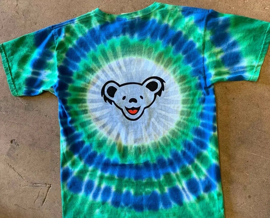 Grateful dead bears tie online dye shirt