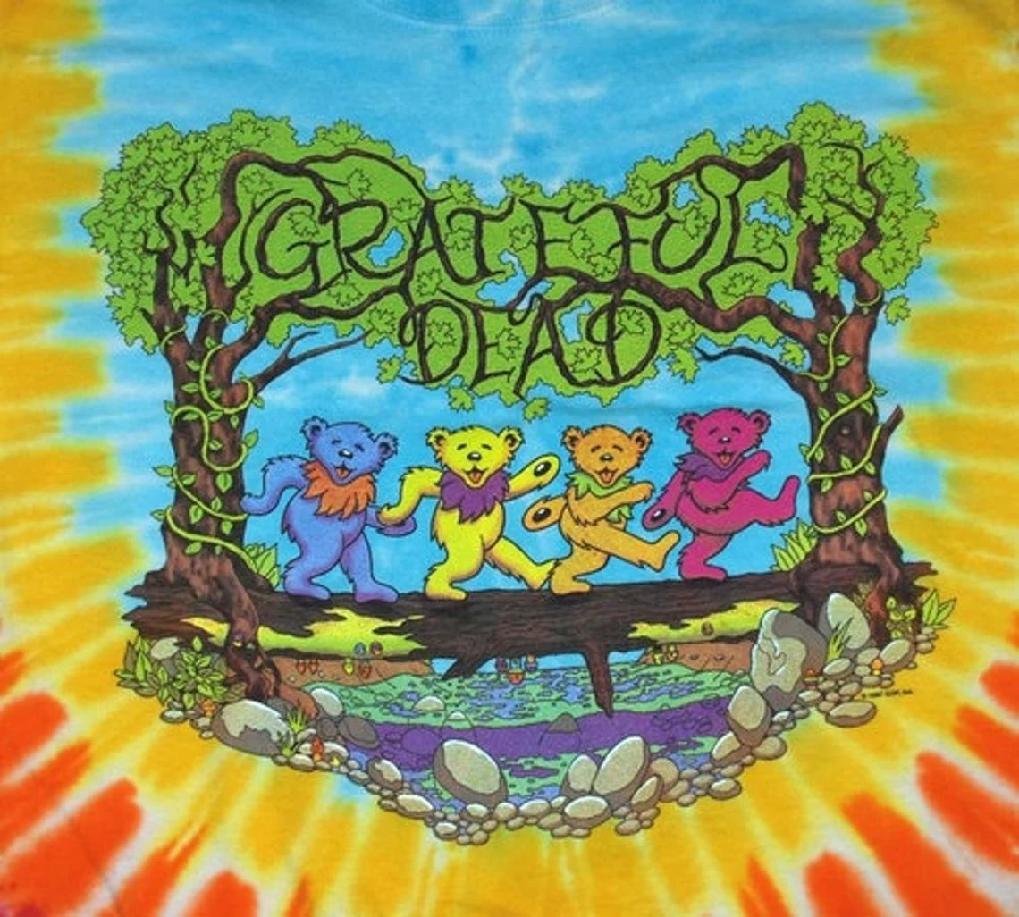 Grateful Dead Dancing Bears shirt - Dead Head Bears shirt - Grateful Dead Bears in the Woods shirt -  Dead & Company shirt - sizes: small, medium, large, XL, 2XL, 3XL and 4XL