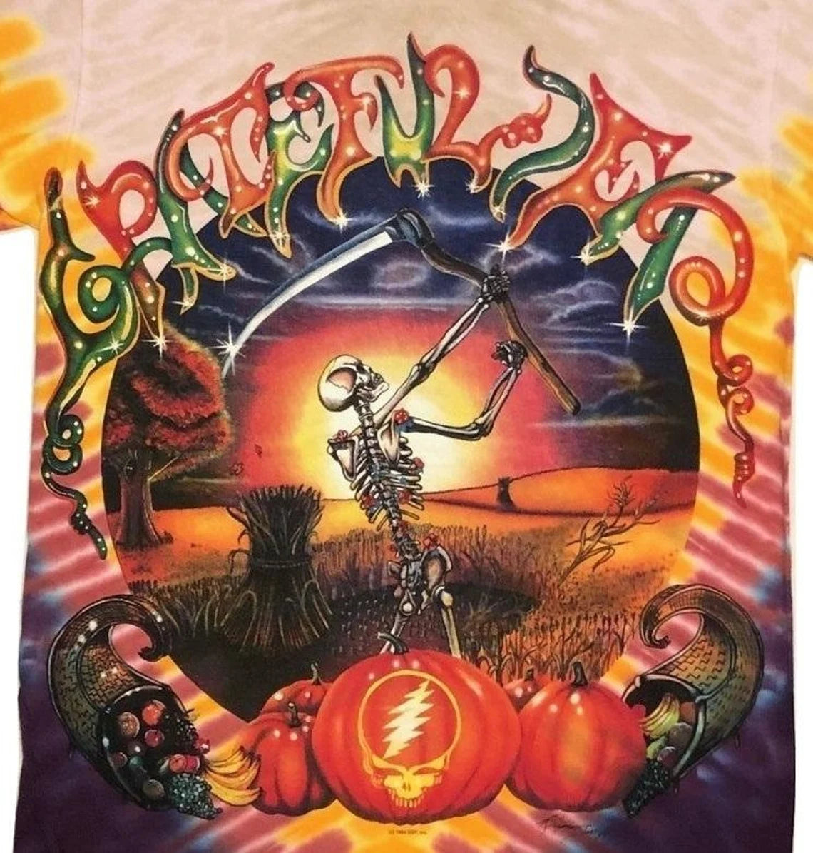Grateful Dead Harvester shirt - 1994 Grateful Dead Tour shirt - Bertha Grateful Dead shirt - Perfect for Dead and Company shows - sizes: small, medium, large, XL, 2XL, 3XL, 4XL and 5XL