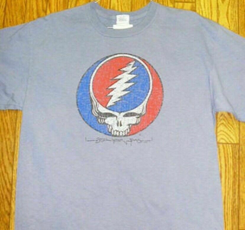 Grateful Dead Stealie shirt - Grateful Dead Steal Your Face shirt - Distressed Gray Grateful Dead tie dye shirt - Dead shirt - Dead Head shirt - Dead & Company shirt - sizes: small, medium, large, XL, 2XL, 3XL,  4XL and 5XL